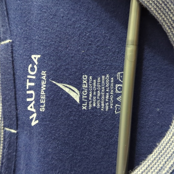 Nautica Sleepwear Blue Tee XL Never Worn - Picture 2 of 2